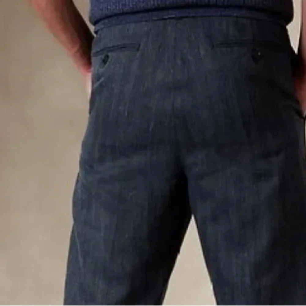 BANANA REPUBLIC CLARK WOOL-LINEN SUIT PANT